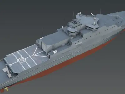 KV JAN MAYEN W310  Vessel 3D model Low-poly 3D model