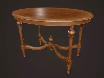 Antique Table - PBR Game Ready Low-poly 3D model purchase