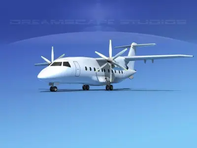 Dornier Do-328-130 Unmarked 1 3D model