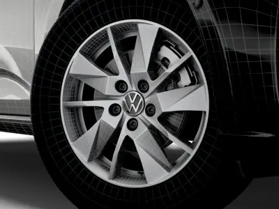 Volkswagen Caddy 2021 wheel 3D model
