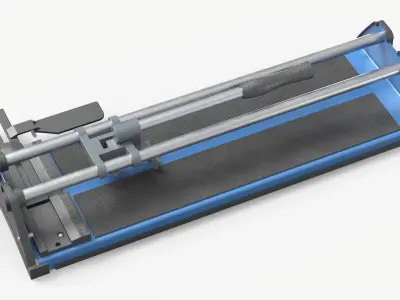 Manual Tile Cutter Blue 3D model