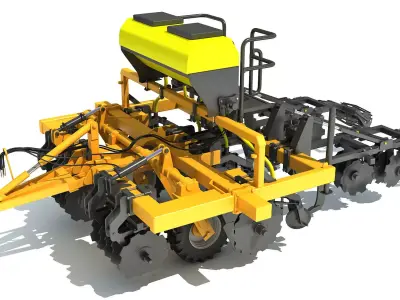 Farm Subsoiler 3D model