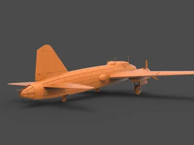 Mitsubishi G4M 3D print model