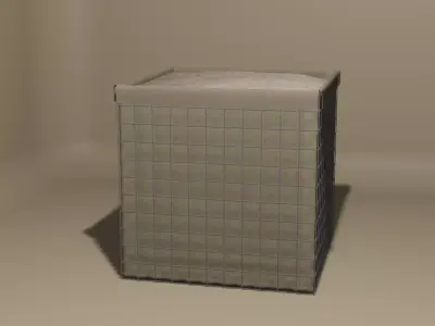 Hesco Bastion Sand Wall Barrier 3D model