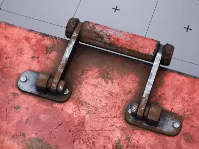 Rusty Toolbox Free low-poly 3D model