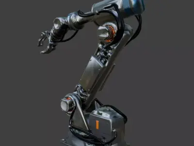 Robotic Arm Low Poly Low-poly 3D model