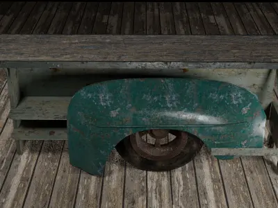 Table- Vehicle desk bed 3D model