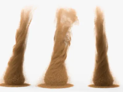  Sand Tornado Vortex VDB Animated for Blender 