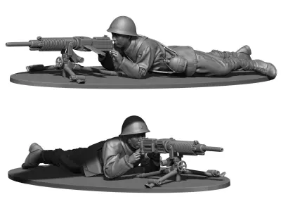Japan soldier ww2 3D print model purchase