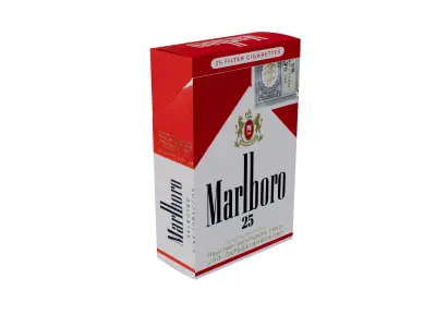 Realistic Cigarette Pack 3d Model Openable Marlboro Animation Low-poly 3D model