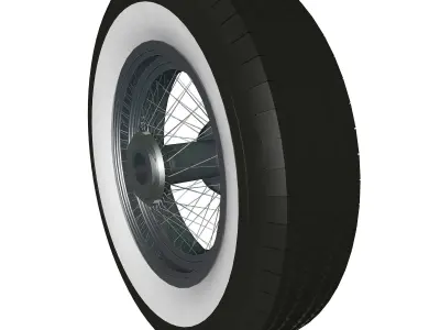 Spoke wheel 30s 3D model
