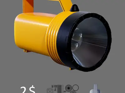 Flashlight 3D model purchase