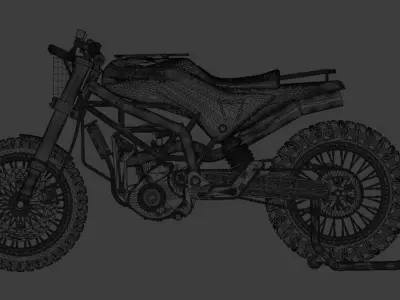 Husqvarna Svartpilen Low-poly 3D model