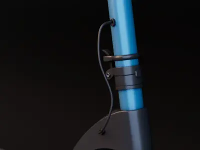 Electric Kick Scooter Low-poly 3D model