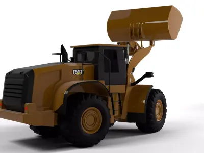 cat loader Low-poly 3D model