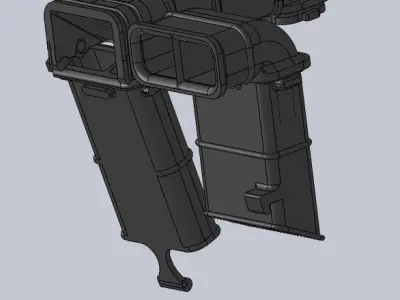 Yamaha 500 XT - Full Air Intake - 3 Parts 3D model