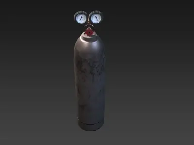 Gas Cylinder Low-poly 3D model order
