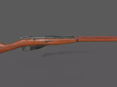 Mosin Rifle Low-poly 3D model get