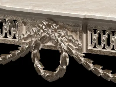 classical coffee tables set 3D model