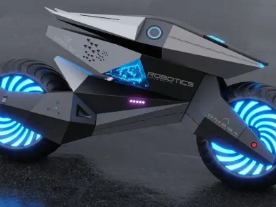 Motorcycle Robot 3D model purchase