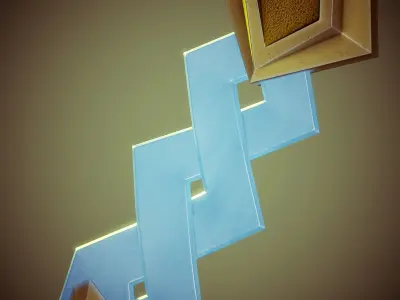 Crooked Blade Low-poly 3D model