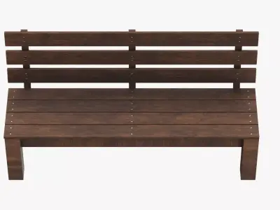 Park Bench 03 3D model
