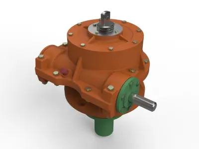 Worm-srew reductor 3D model