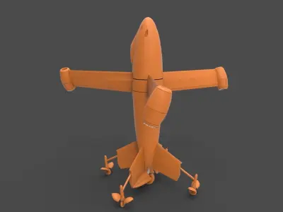 Focke-Wulf Triebflgel 3D print model