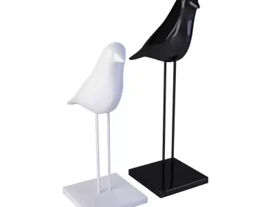 Birds Figurine 3D model