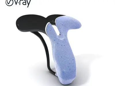 Ergonomic Bicycle Saddle Model Pack Low-poly 3D model