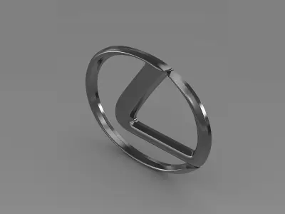 lexus logo 3D model by Sergey from CGTrader