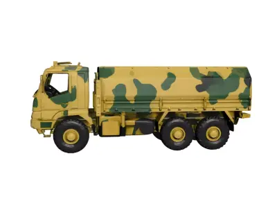 BMC Efe 10 Ton Military Truck Heavy Duty Tactical Transport  3D model