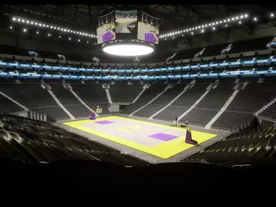 Basketball Stadium Arena Low-poly 3D model purchase