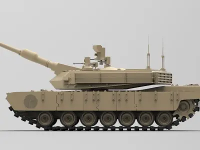 Abrams Tank 3D model