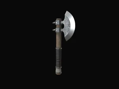 axe medieval Low-poly 3D model purchase