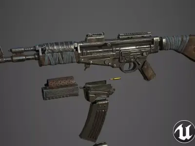 STG-44 ak - rifle Low-poly 3D model