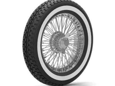 car wheel Free 3D model 7