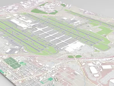 Airport Atlanta United States 3D model