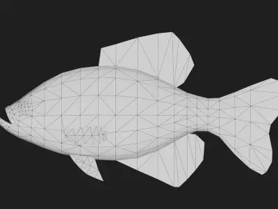 Panfish Low-poly 3D model shop