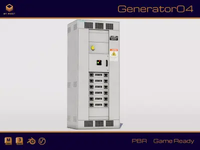 Electrical Box 08 Low-poly 3D model