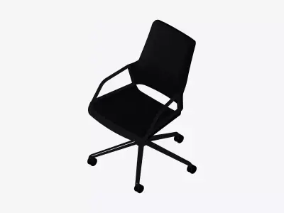 Chair - Conference - Worksmart - 5 Star Castors Low-poly 3D model