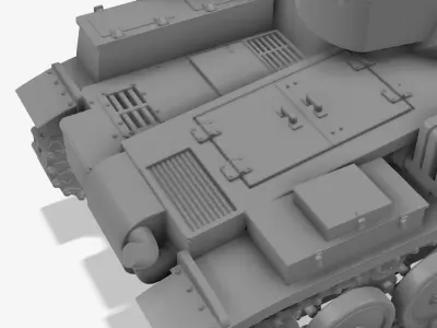 Panzerkampfwagen II Ausf F - Scale 1-100 3D print model