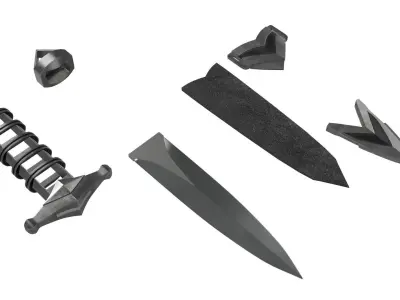 Dagger Fantasy 5v2 3D model