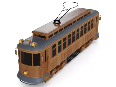 Tram 3D model purchase
