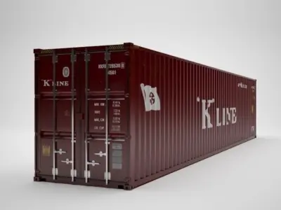 Cargo Container - KLINE - Contenedor de carga 3D model