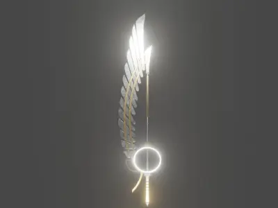Sword of Seraph Low-poly 3D model