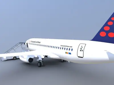 AIRPLANE - AIRPORT CAR 3D model