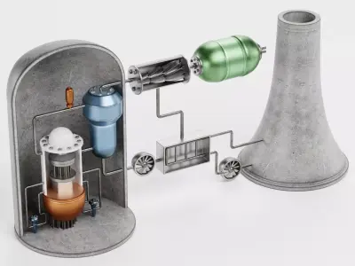Nuclear Reactor V1 - Power Plant Low-poly 3D model