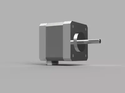 NEMA 17 Stepper Motor 17HS4401D Dual Shaft High-Precision CAD 3D model