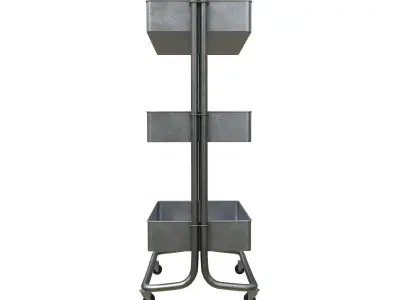 Cart Steel  Low-poly 3D model